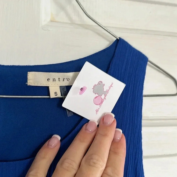 NWT Entro Blue Dress Size small - Picture 3 of 3